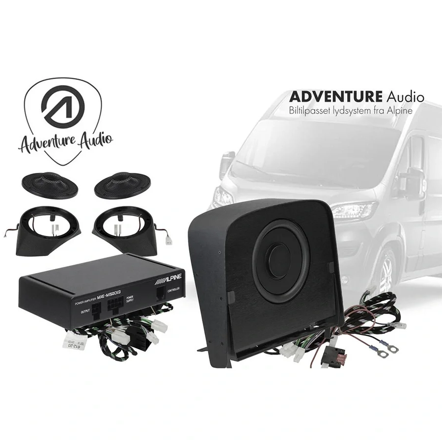 Alpine lydoppgraderingspakke Fiat Ducato v:1856633 Alpine lydoppgraderingspakke Fiat Ducato v:1856633