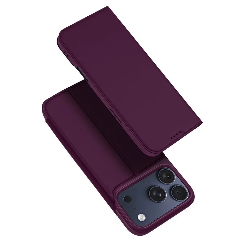 Dux Ducis iPhone 18 Pro Slankt mobiletui, Dark Cherry Dux Ducis iPhone 18 Pro Slankt mobiletui, Dark Cherry