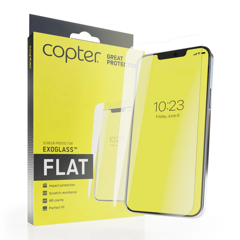 Copter iPhone 16 Pro Skjermbeskytter i herdet glass – Exoglass Copter iPhone 16 Pro Skjermbeskytter i herdet glass – Exoglass
