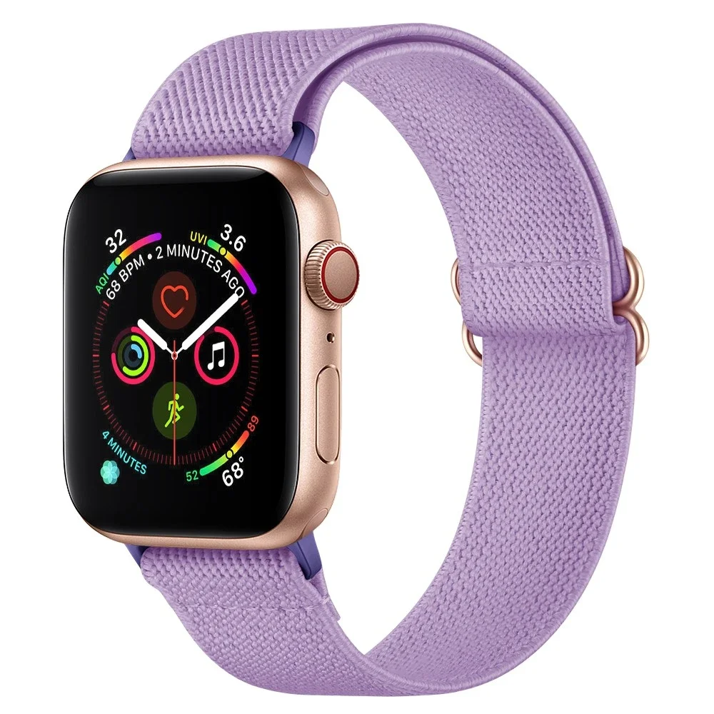 Apple Watch Series 8 45mm Elastisk reim, Lilla