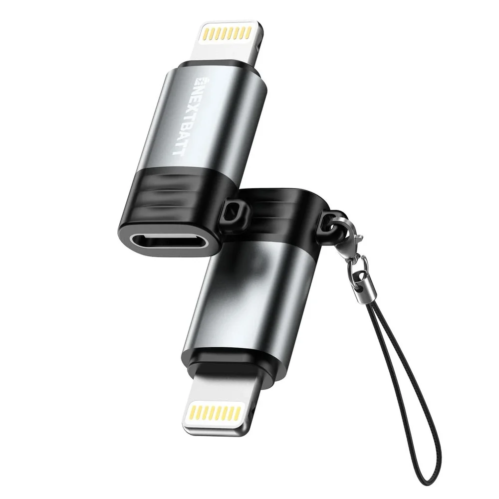 NEXTBATT Adapter USB-C til Lightning, Grå NEXTBATT Adapter USB-C til Lightning, Grå