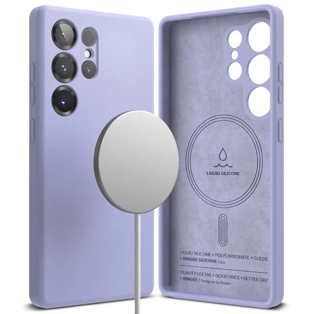 Ringke Samsung Galaxy S25 Ultra MagSafe silikondeksel, Lavender