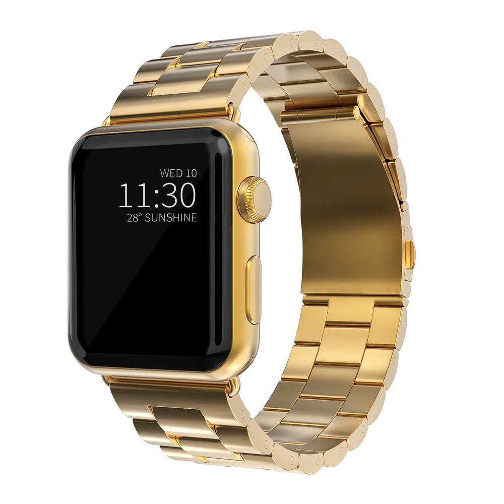 Apple Watch Series 1-3 38mm Elegant lenkereim i metall, Gull Apple Watch Series 1-3 38mm Elegant lenkereim i metall, Gull