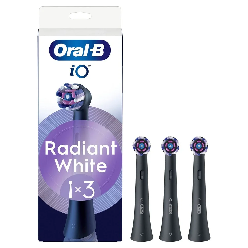 Oral-B iO Series 4N Radiant White børstehoder 3-pakning, Svart Oral-B iO Series 4N Radiant White børstehoder 3-pakning, Svart