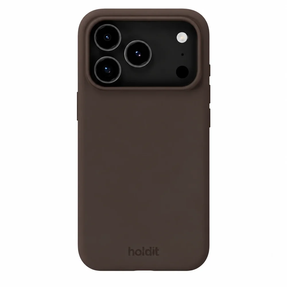 Holdit iPhone 17 Pro Max Silicone Case, Chocolate
