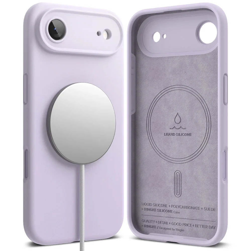 Ringke iPhone Air MagSafe silikondeksel, Light Purple