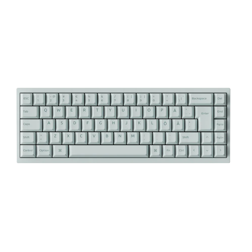 Keychron Q16 HE 8K 65% Keramisk gamingtastatur - Lime Magnetic Switch, Light Green