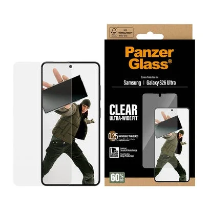 PanzerGlass Samsung Galaxy S26 Ultra Skjermbeskytter med installasjonsramme - Ultra Wide Fit