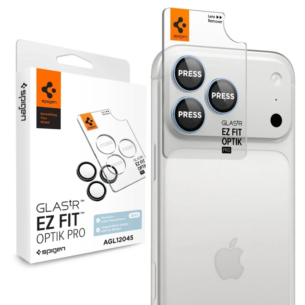 Spigen iPhone 18 Pro EZ Fit Linsebeskytter (2-pack), Light Blue