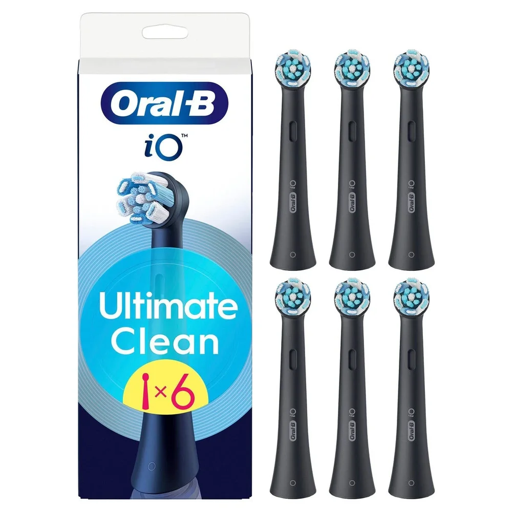 Oral-B iO Series 9N iO Ultimate Clean børstehoder 6-pakning, Svart