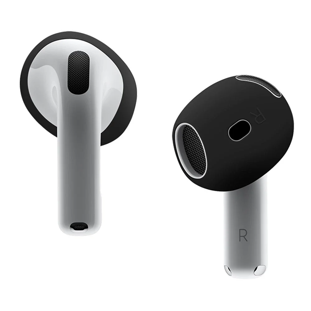 Apple AirPods 4 Øreputer i silikon, Svart Apple AirPods 4 Øreputer i silikon, Svart