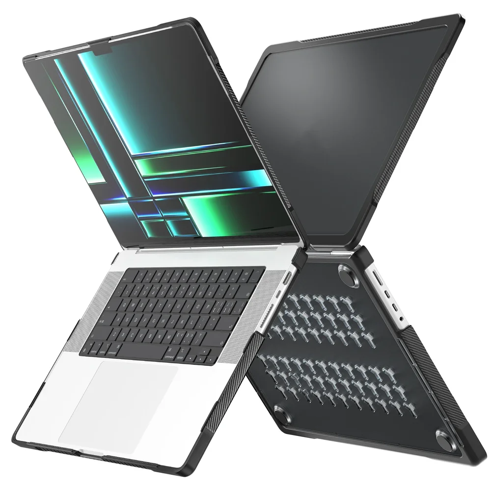 Apple MacBook Pro 14 2024 Støtsikkert Hybrid-deksel, Svart