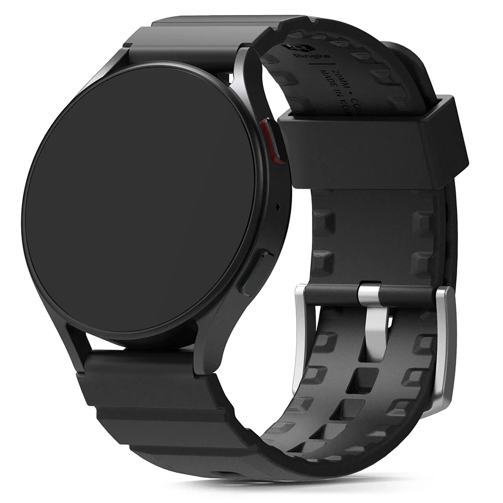 Ringke Samsung Galaxy Watch 4 Classic 46mm Reim Rubber One Bold Svart Ringke Samsung Galaxy Watch 4 Classic 46mm Reim Rubber One Bold Svart