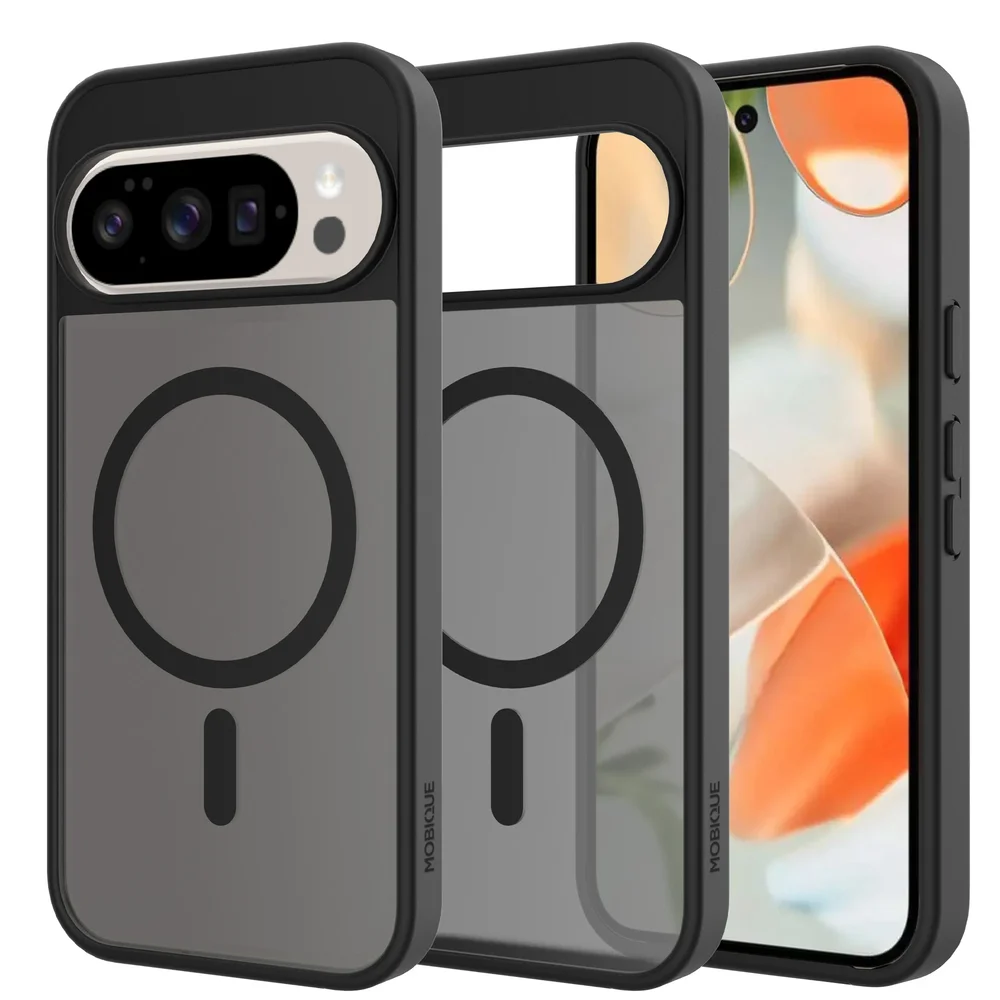 Mobique Google Pixel 10 Pro XL Hybrid-deksel Magnetisk, Frosted Black