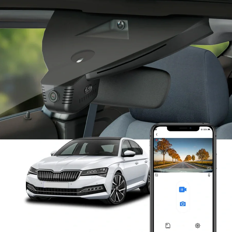 FITCAMX Integrert 4K Dashcam (foran) v:1467648 FITCAMX Integrert 4K Dashcam (foran) v:1467648