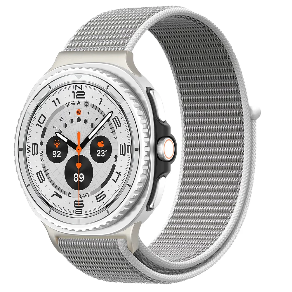 Samsung Galaxy Watch 8 Classic Reim i nylon, Grå