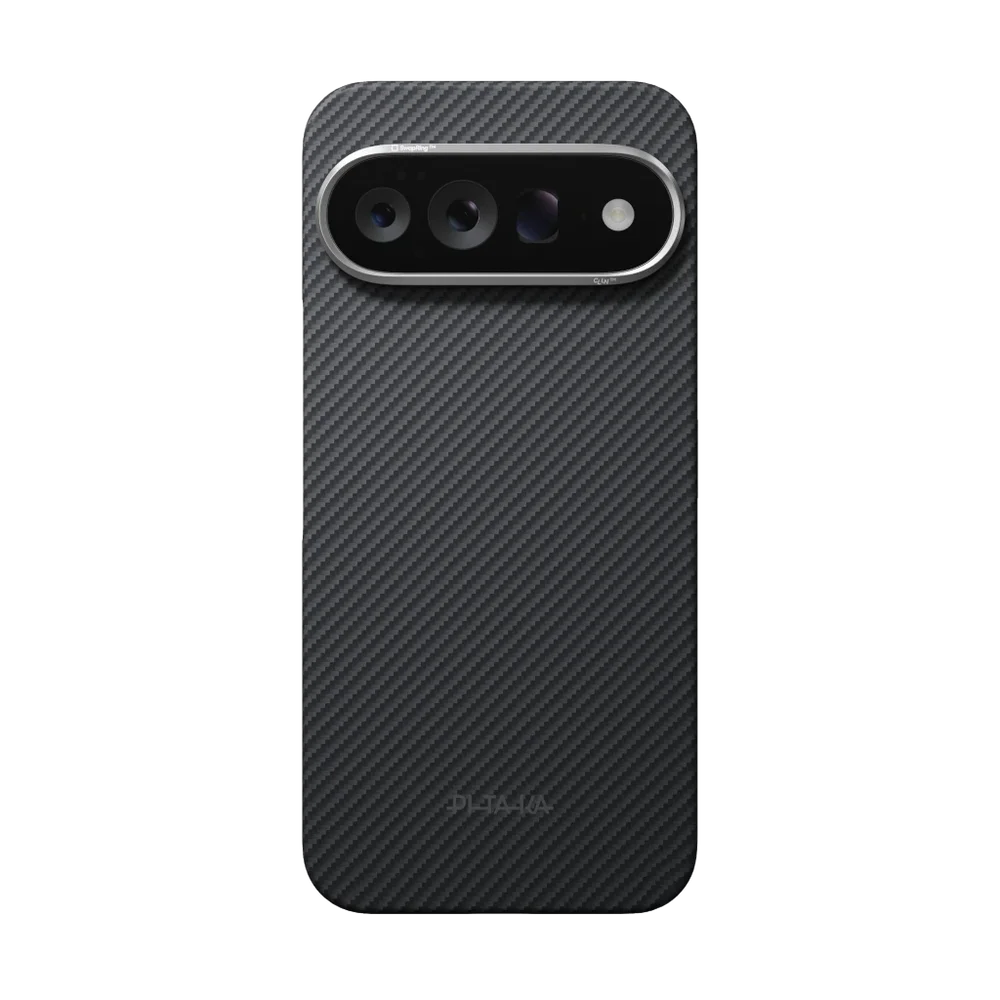 Pitaka Google Pixel 11 Pro XL MagSafe Edge-deksel i aramidfiber, Svart