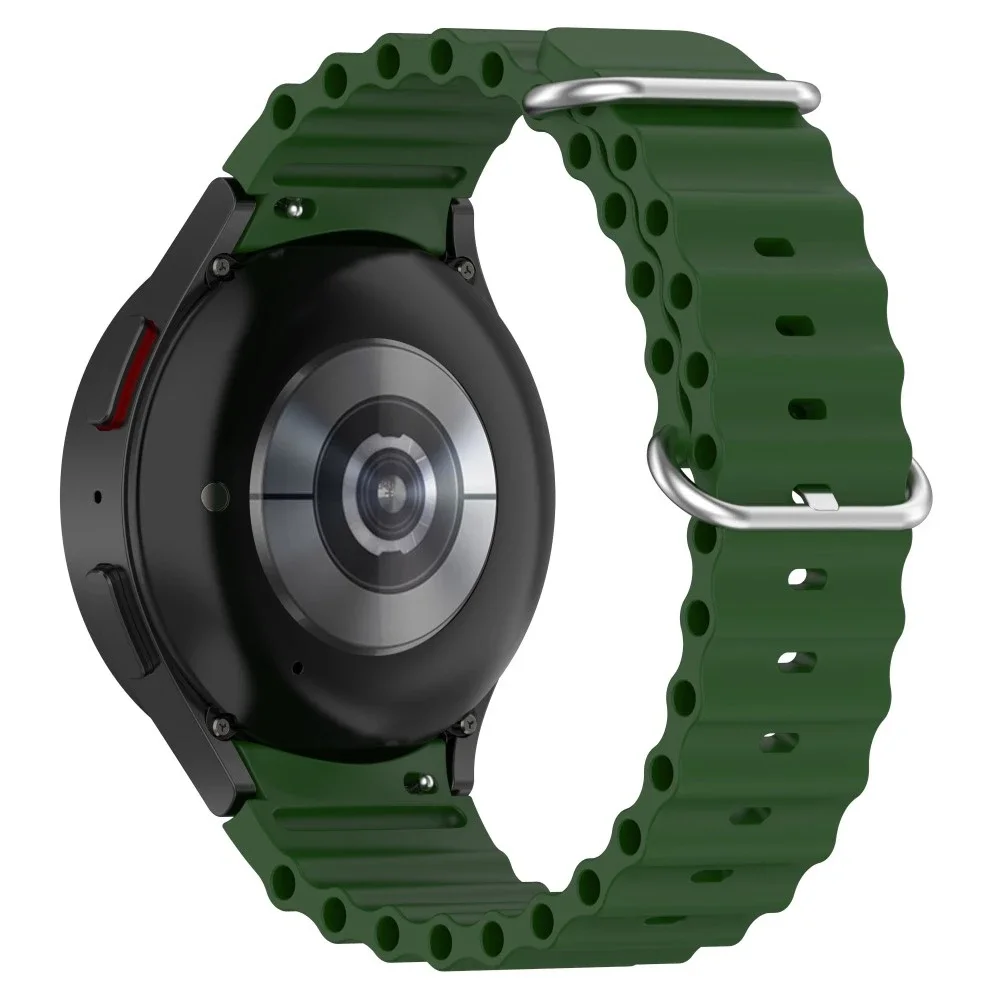 Samsung Galaxy Watch 5 40mm Sporty Full-fit silikonreim, Mørk grønn