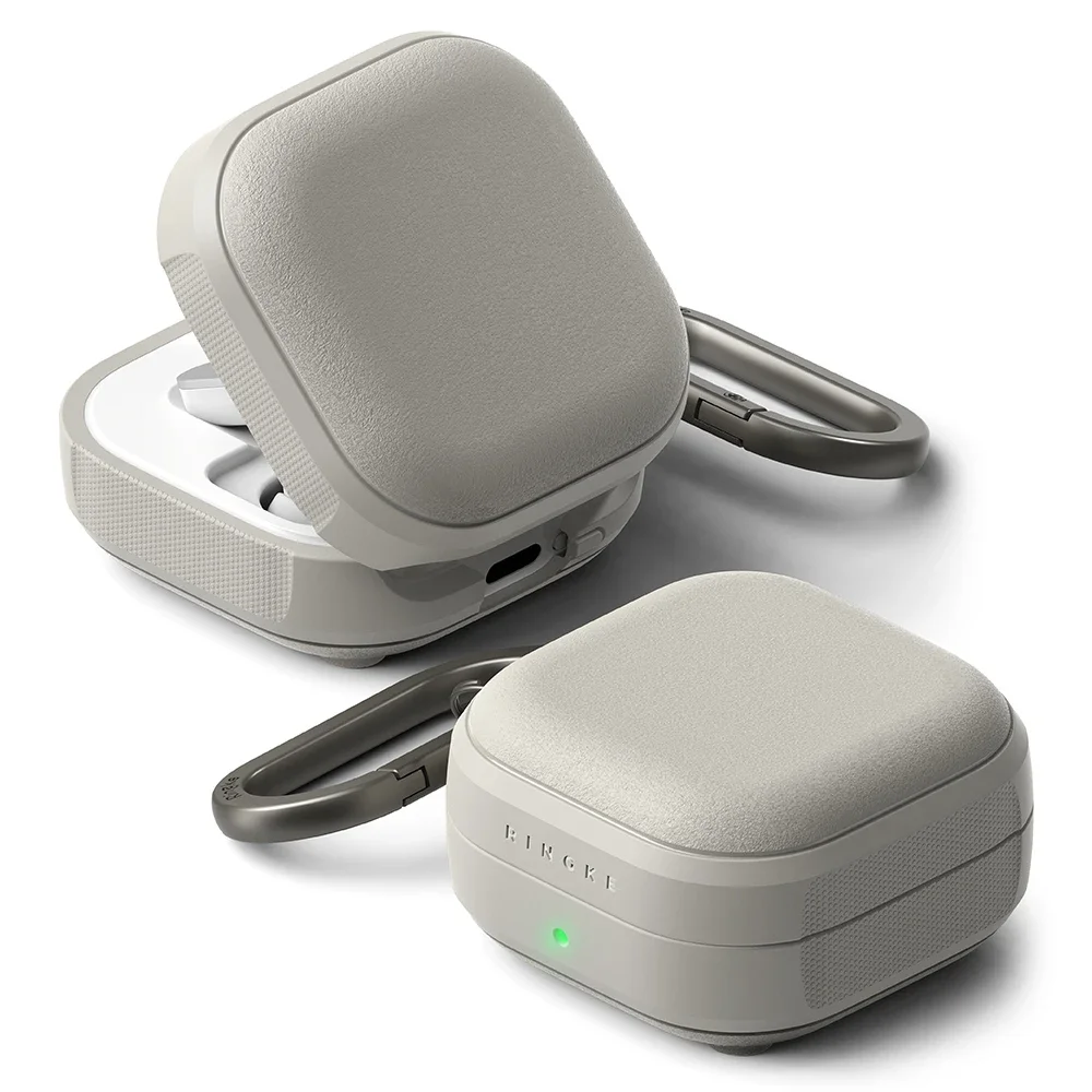 Ringke Samsung Galaxy Buds 4 Pro Onyx MagSafe-deksel, Warm Gray