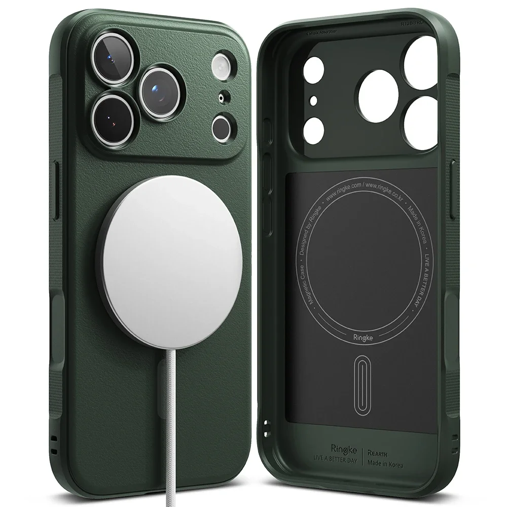 Ringke iPhone 18 Pro Onyx MagSafe Deksel, Dark Green