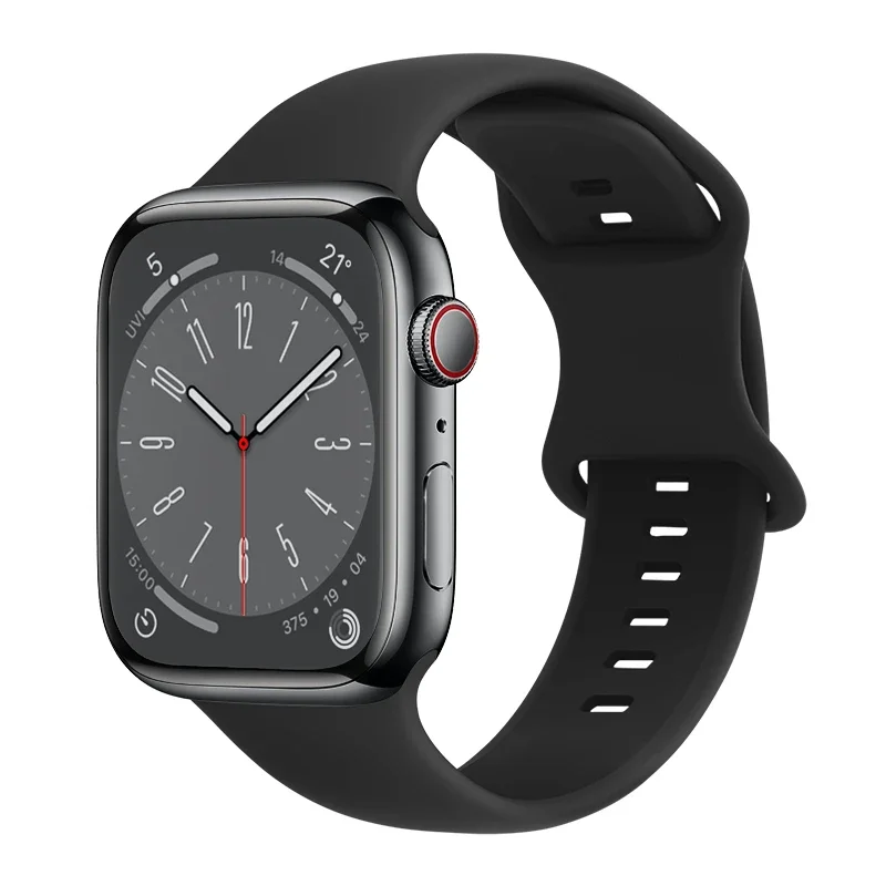 Apple Watch SE 3 40mm Reim i silikon, Svart