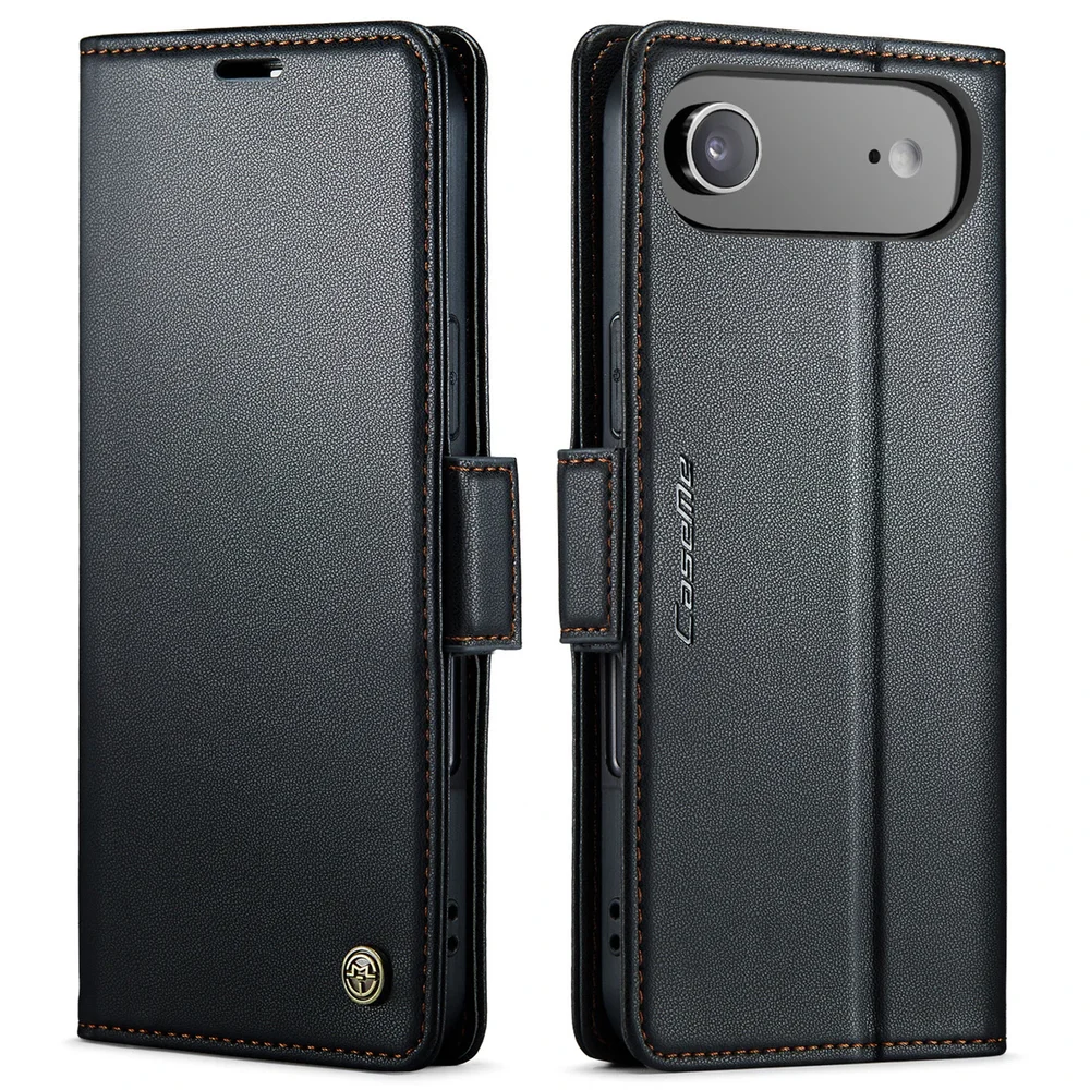 CaseMe iPhone Air Slankt RFID-lommeboketui, Svart