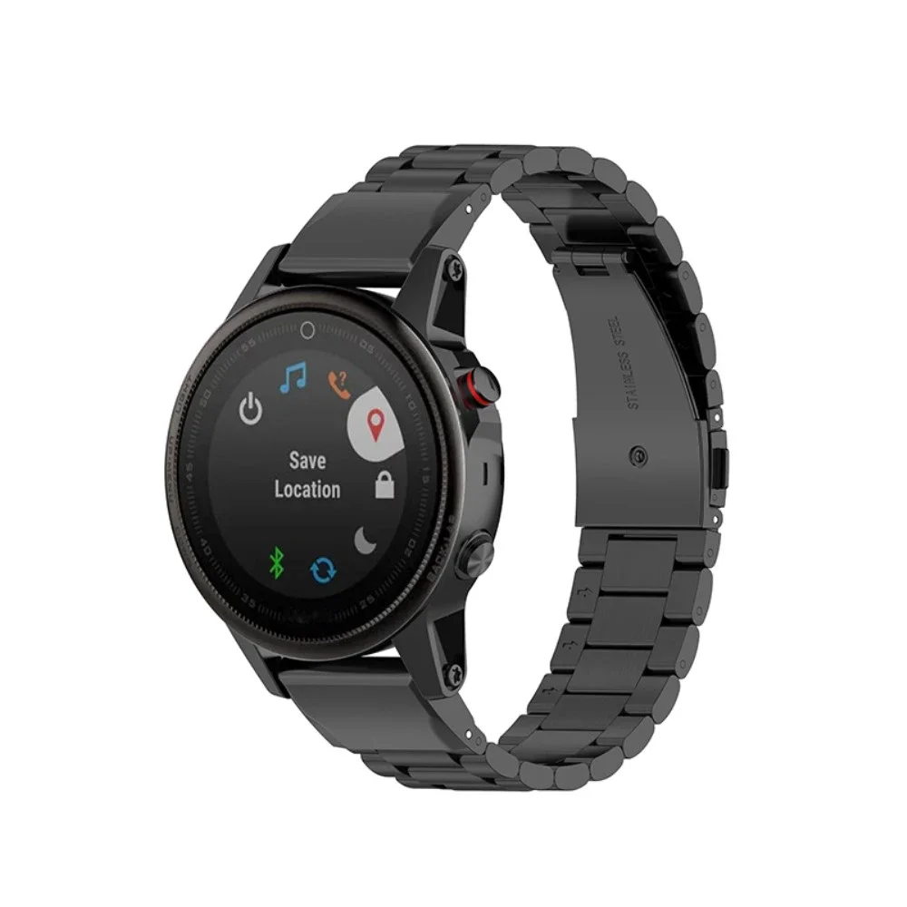 Garmin Fenix 5S/Fenix 5S Plus Elegant lenkereim i metall, Svart Garmin Fenix 5S/Fenix 5S Plus Elegant lenkereim i metall, Svart
