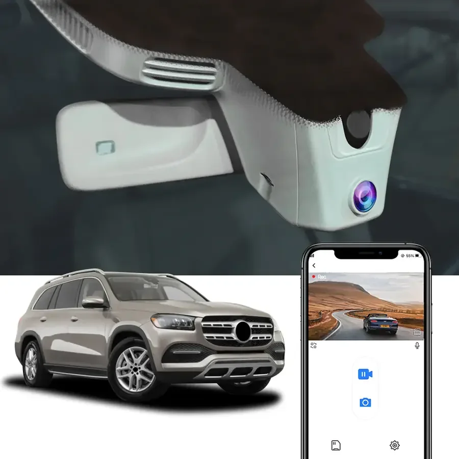 FITCAMX Integrert 4K Dashcam (foran+bak) v:4662370