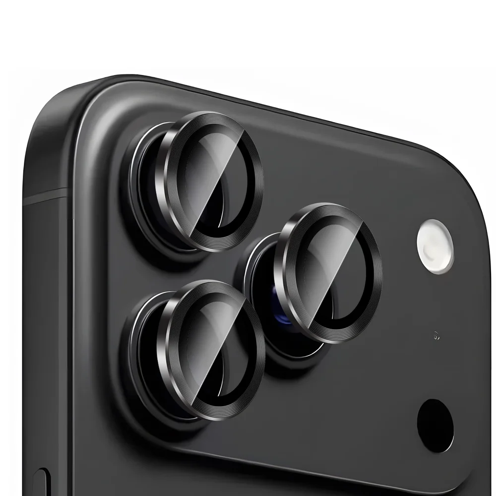 Mobique Linsebeskytter Metall iPhone 17 Pro Max, Svart