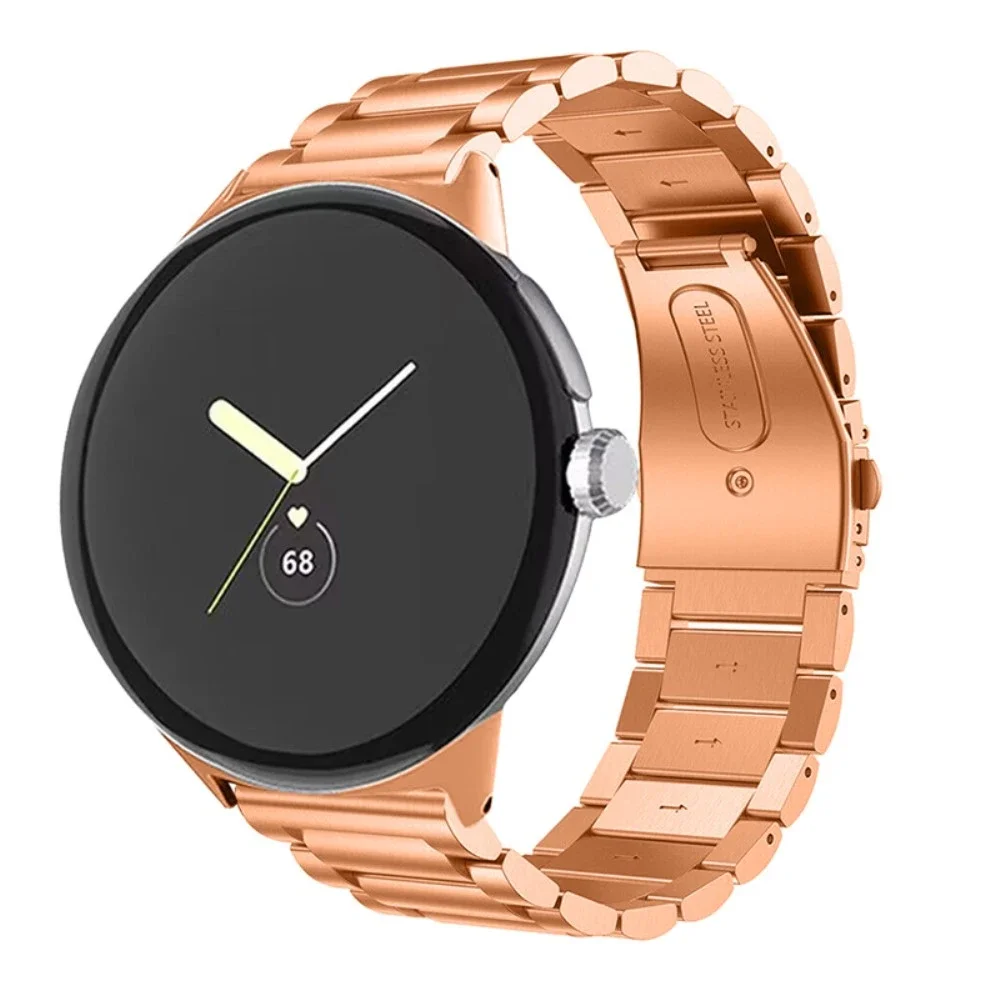 Google Pixel Watch 3 45mm Elegant lenkereim i metall, Rosegull Google Pixel Watch 3 45mm Elegant lenkereim i metall, Rosegull