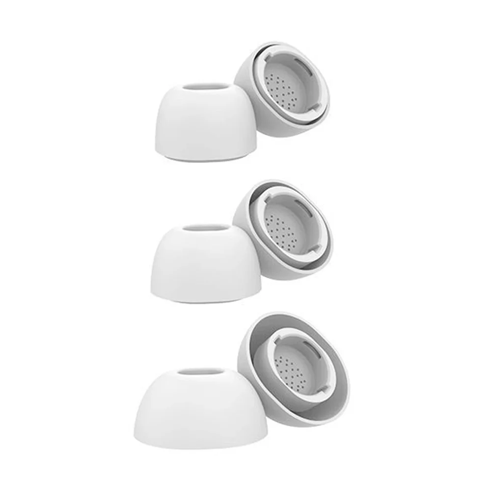 Ahastyle Samsung Galaxy Buds 3 FE 3-pack Silikon Ear Tips, Hvit Ahastyle Samsung Galaxy Buds 3 FE 3-pack Silikon Ear Tips, Hvit