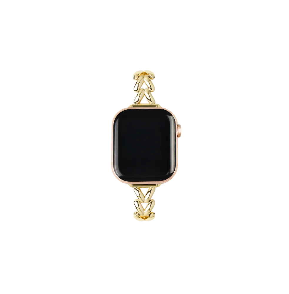 iDeal Of Sweden Apple Watch SE 3 40mm Flettet metallarmbånd, Gull