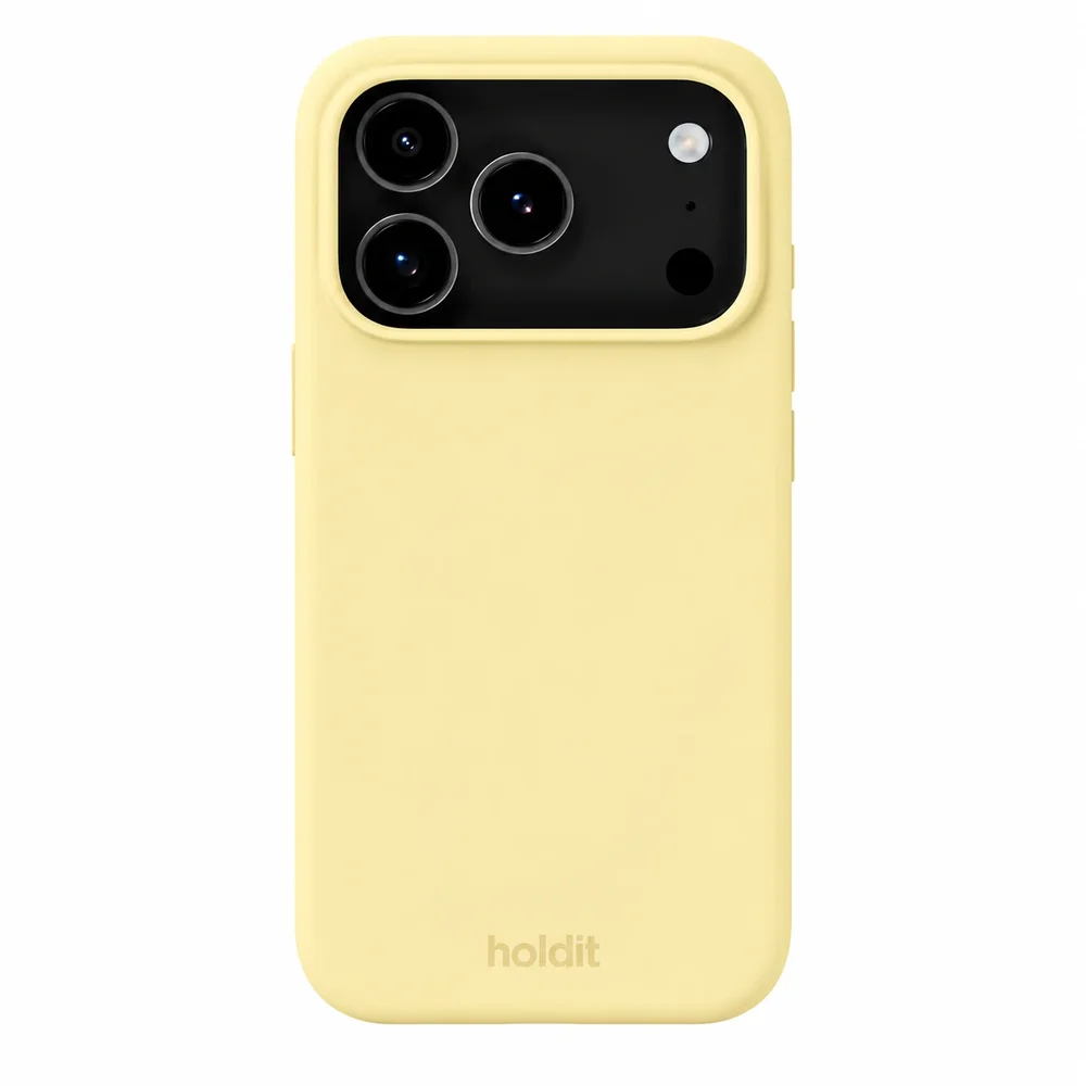 Holdit iPhone 18 Pro Silicone Case, Butter Yellow Holdit iPhone 18 Pro Silicone Case, Butter Yellow
