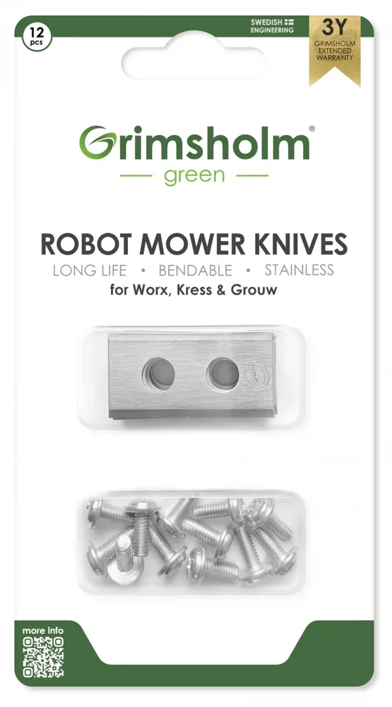 Grimsholm 12-pack robotgressklipperkniver for Grouw Grimsholm 12-pack robotgressklipperkniver for Grouw