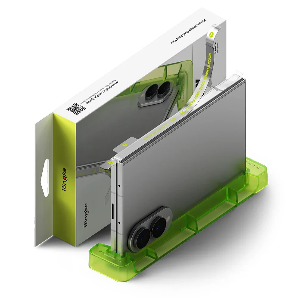 Ringke Samsung Galaxy Z Fold 8 Hinge beskyttelsesfilm med monteringsramme – Dual Easy (2-pack)