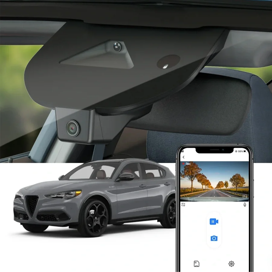 FITCAMX Integrert 4K Dashcam (foran+bak) v:2104513