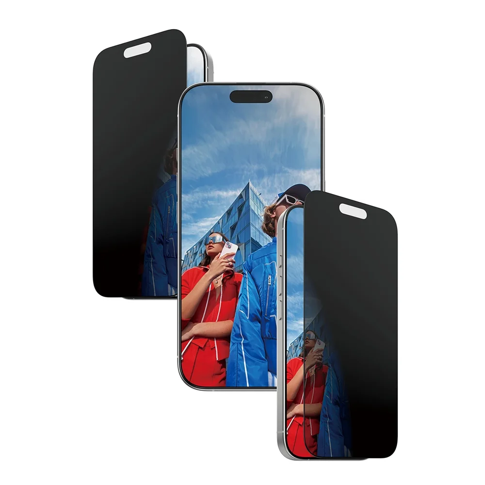 PanzerGlass iPhone 17 Privacy skjermbeskytter med installasjonsramme - Ultra Wide Fit