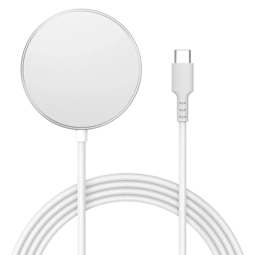 Apple iPhone 16 Plus Qi2 Magnetisk trådløs lader 15W, Hvit