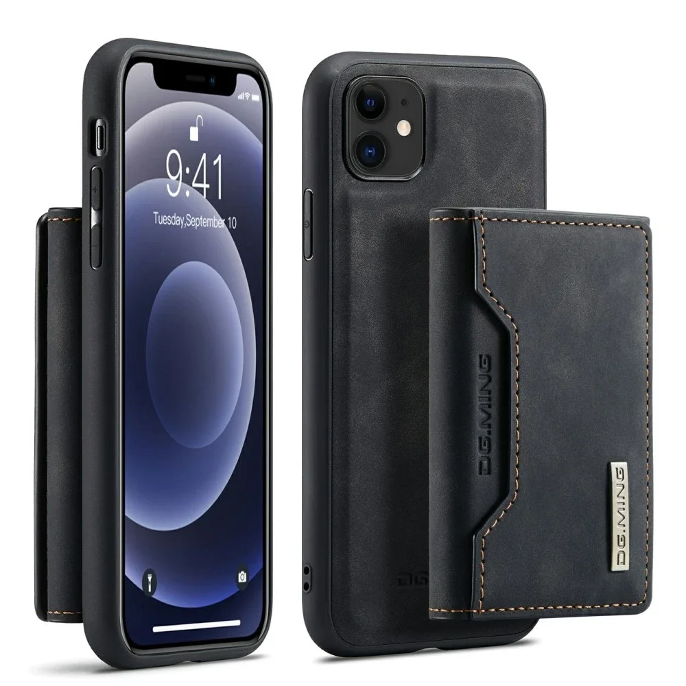 DG.MING iPhone 11 Deksel med avtakbar lommebok, Svart DG.MING iPhone 11 Deksel med avtakbar lommebok, Svart