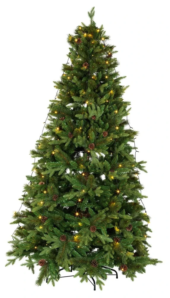 Northlight Juletrebelysning med 120 LED-lys, Svart Northlight Juletrebelysning med 120 LED-lys, Svart