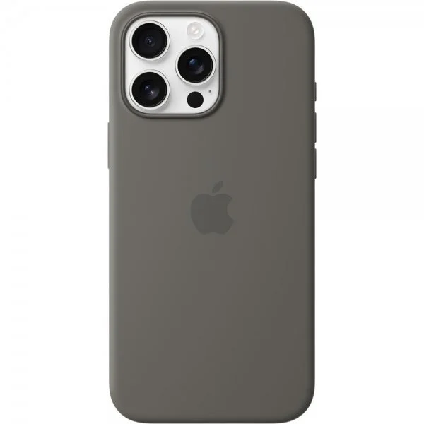 Apple Original iPhone 16 Pro Max Deksel Silicone Case MagSafe Stone Gray v:9344188