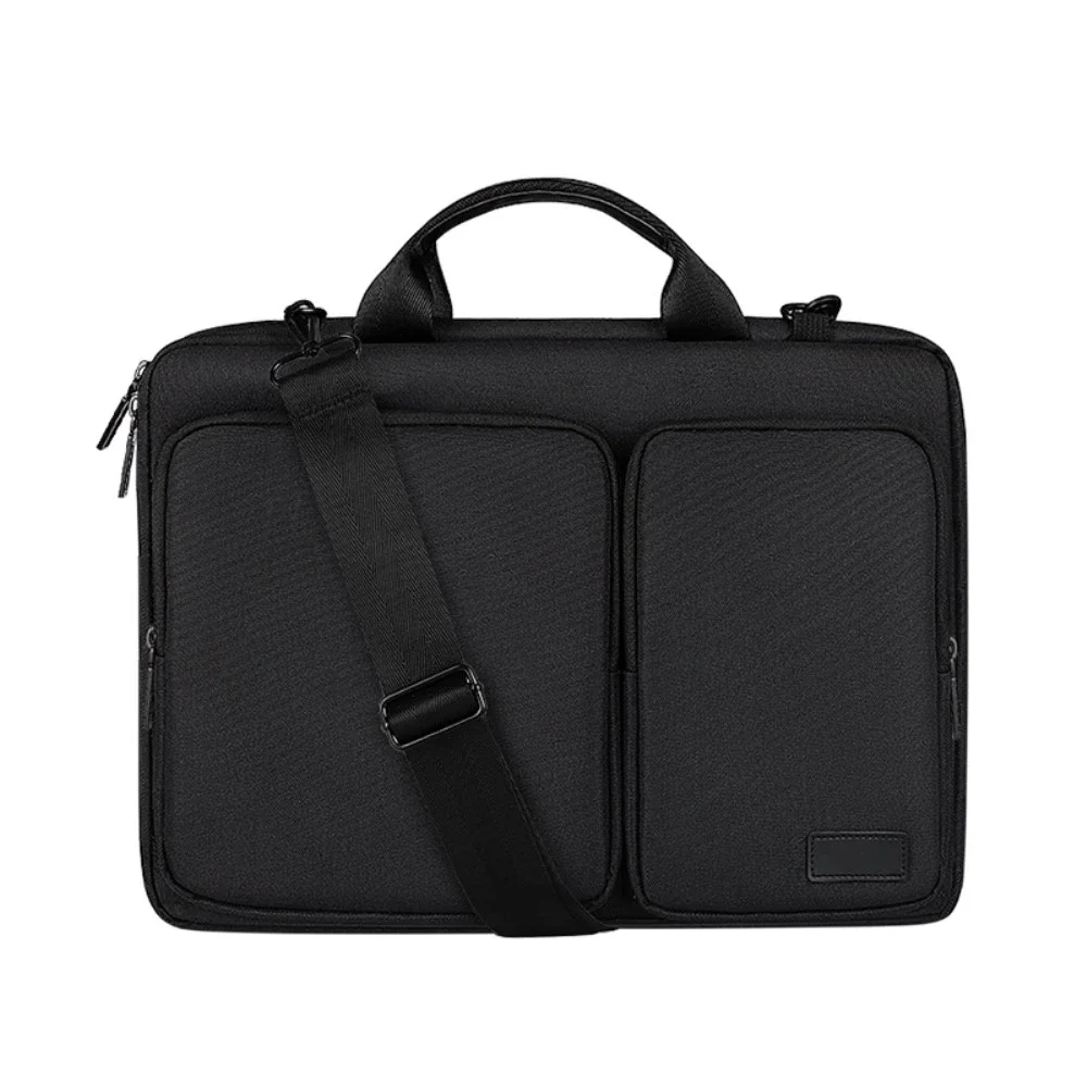 13,3" laptopsveske med stropp og lommer, Svart 13,3" laptopsveske med stropp og lommer, Svart