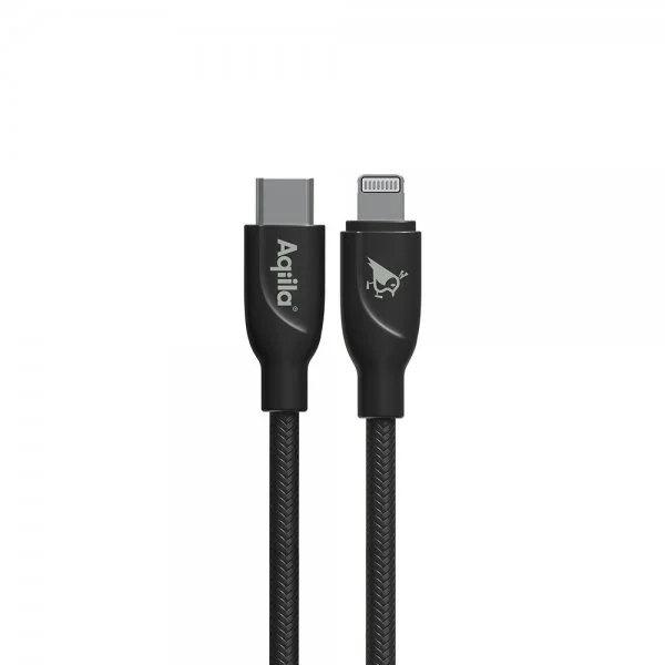 Aqiila Kabel Cablebird CB21 USB-C/Lightning 60W 1m Svart v:3532372 Aqiila Kabel Cablebird CB21 USB-C/Lightning 60W 1m Svart v:3532372