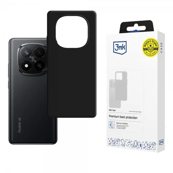 3mk Xiaomi Redmi Note 15 5G Deksel Matt Etui Svart v:2742010