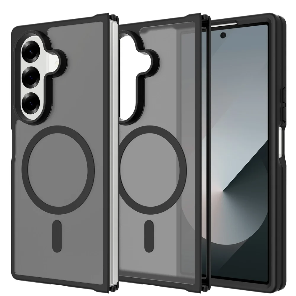 Mobique Samsung Galaxy Z Fold 7 Hybrid-deksel Magnetisk, Frosted Black