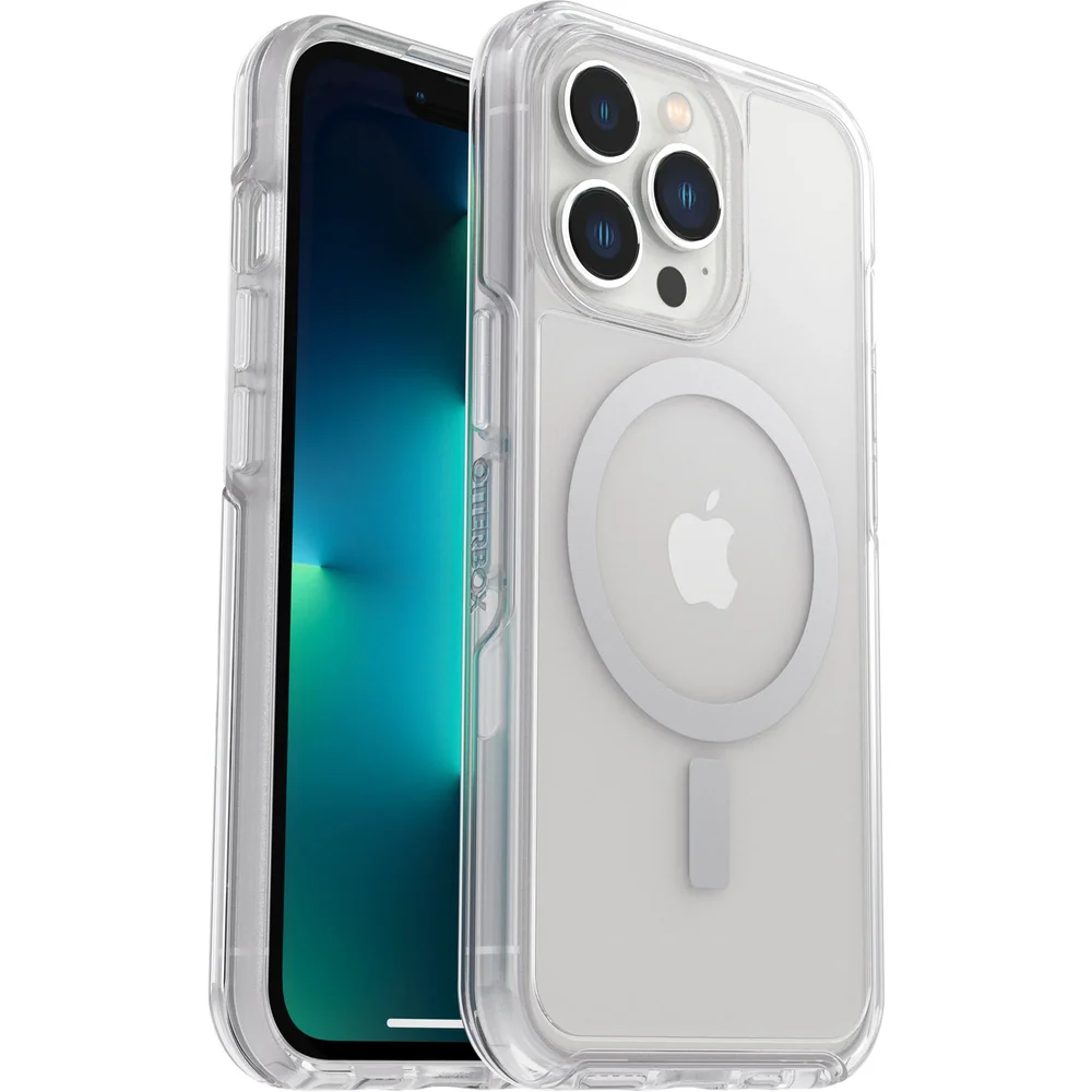 Otterbox iPhone 13 Pro Støtsikkert MagSafe-deksel Symmetry Plus, Gjennomsiktig Otterbox iPhone 13 Pro Støtsikkert MagSafe-deksel Symmetry Plus, Gjennomsiktig