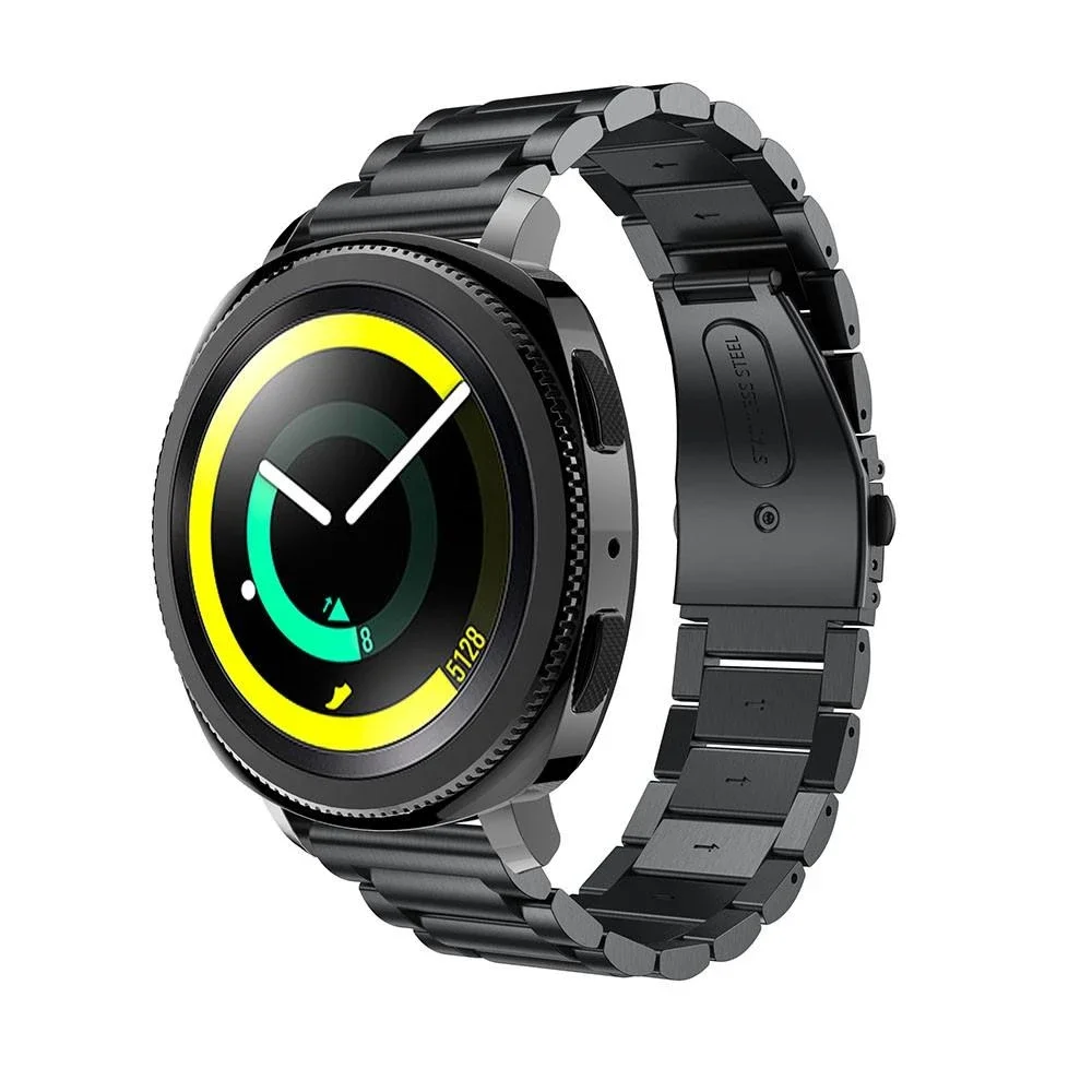 Samsung Gear Sport Elegant lenkereim i metall, Svart Samsung Gear Sport Elegant lenkereim i metall, Svart
