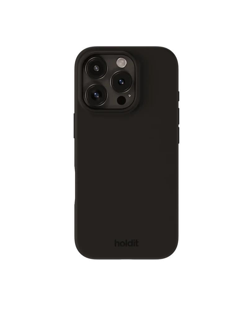 Holdit iPhone 16 Pro Silicone Case, Black