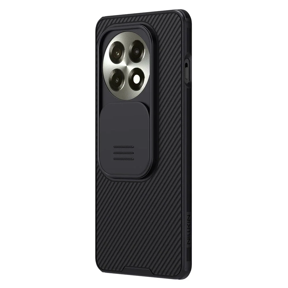 Nillkin OnePlus 13R Deksel med kameralinsebeskyttelse – CamShield, Svart Nillkin OnePlus 13R Deksel med kameralinsebeskyttelse – CamShield, Svart