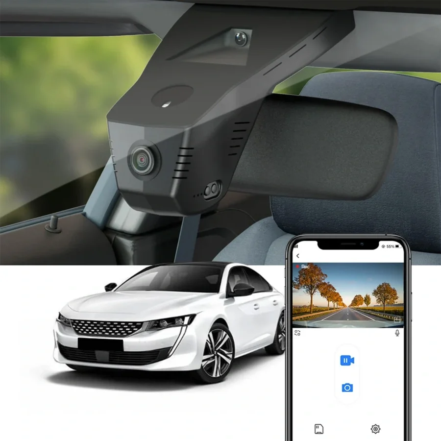 FITCAMX Integrert 4K Dashcam (foran) v:2028345 FITCAMX Integrert 4K Dashcam (foran) v:2028345